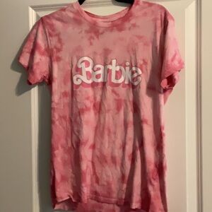 Barbie pink tie dye T-shirt sz small
